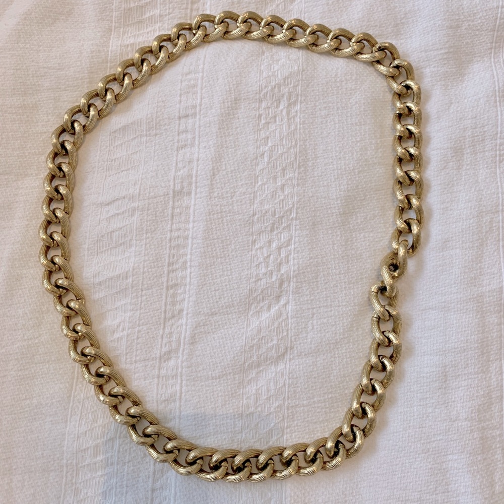 Gold chain necklace - costume